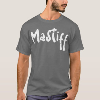 マスティフ犬のレトロデザイン Tシャツ