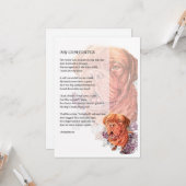 マスティフ犬の恋人ギフトのグリーティングカード カード (正面/裏面インサイチュ)