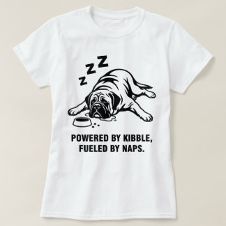 マスティフ犬の面白い怠け者デザイン Tシャツ