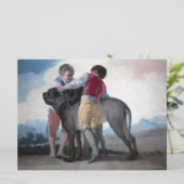 マスティフ犬を飼った男の子 カード (スタンド正面)