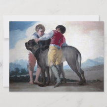 マスティフ犬を飼った男の子