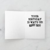 マスティフ犬誕生日おもしろカード カード (内部)