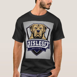 マスティフ犬：カレッジロゴ Tシャツ