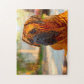 マスティフ犬。 ジグソーパズル (縦)