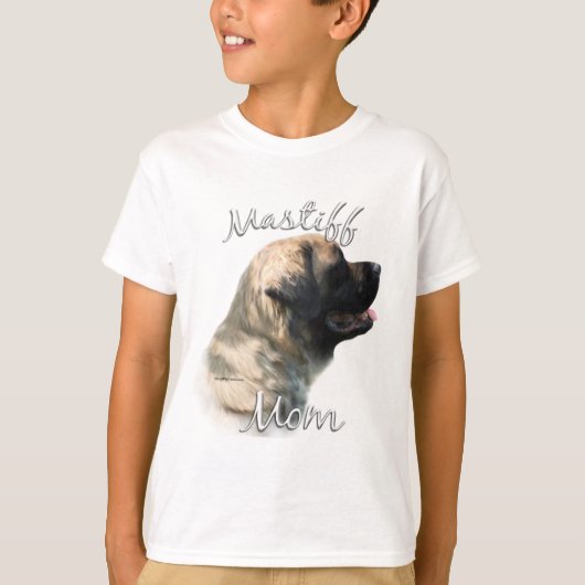 マスティフ(ふわふわ)お母さん2 Tシャツ (正面)