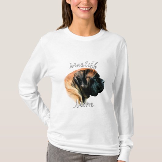 マスティフ(アプリコット)ママ2 Tシャツ (正面)