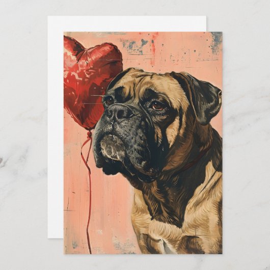 マスティフ ヴィンテージ バレンタインデー シーズンカード (正面/裏面)