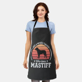 マスティフ 物理教師 犬好き エプロン (着用した状態)