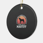 マスティフ 物理教師 犬好き セラミックオーナメント (左)