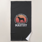 マスティフ 物理教師 犬好き ビーチタオル (正面)