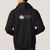 マストの中心はファスナーを締めますフード付きスウェットシャツ(メンズ)の パーカ (裏面)