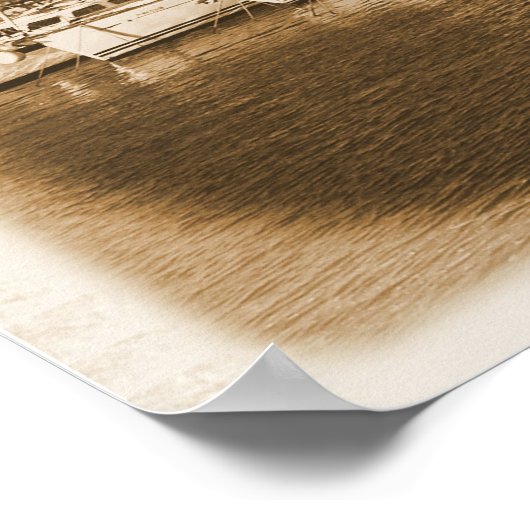 マストの海 – バルセロナポスター ポスター (角)