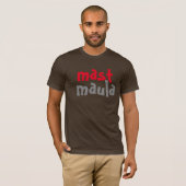 マストのmaulaのdesiの自由な精神のおもしろいのインドのデザイン tシャツ (正面フル)