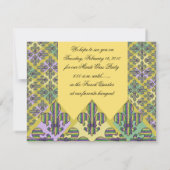 マストライプルディグラス(紋章の)フラ・ダ・リ 招待状 (裏面)