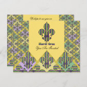 マストライプルディグラス(紋章の)フラ・ダ・リ 招待状 (正面/裏面)