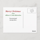 マストワンダフルニューライムホリデイテンプレート ポストカード (裏面)