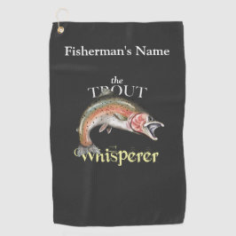 マスパーソナライズされたウイスパーラダーク魚釣りタオル ゴルフタオル