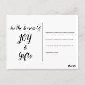 マスファラ – クリスマスキャロルブリーセータースタイル ポストカード (裏面)