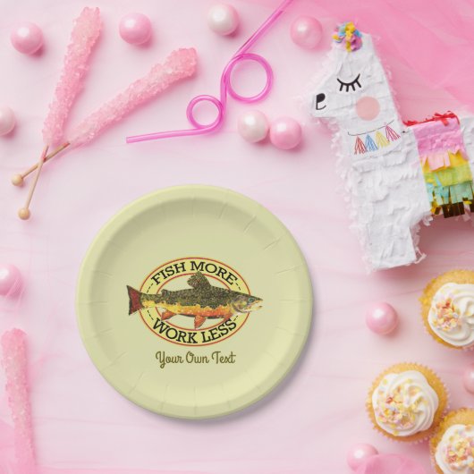 マスフライ釣りパーティー ペーパープレート (パーティー)