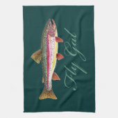 マスフライ釣り キッチンタオル (縦)