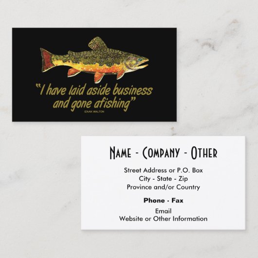 マスフライ釣り 名刺 (正面/裏面)