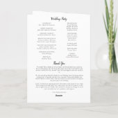 マスプログラム結婚でカトリックの儀式を行う プログラム (裏面)