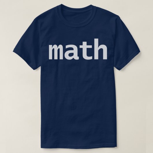 マスミニマルタイポグラフィホワイト文字 Tシャツ (デザイン正面)
