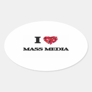 マスメディアが大好き 楕円形シール