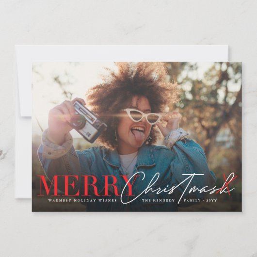 マスメリーククラシックスクリプモダントおもしろい写真 シーズンカード (正面)