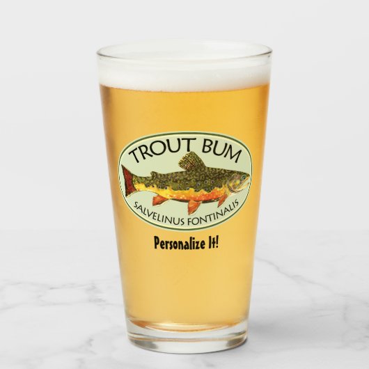 マスユーモアのあるバムフライ釣り釣りアングラー タンブラーグラス (ドリンク正面)