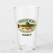 マスユーモアのあるバムフライ釣り釣りアングラー タンブラーグラス (正面)