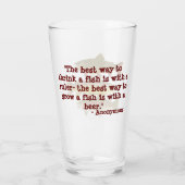 マスユーモアのある付きビールグラス タンブラーグラス (裏面)