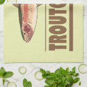 マスユーモアのある釣り キッチンタオル (折り畳み)