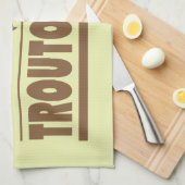 マスユーモアのある釣り キッチンタオル (四つ折り)