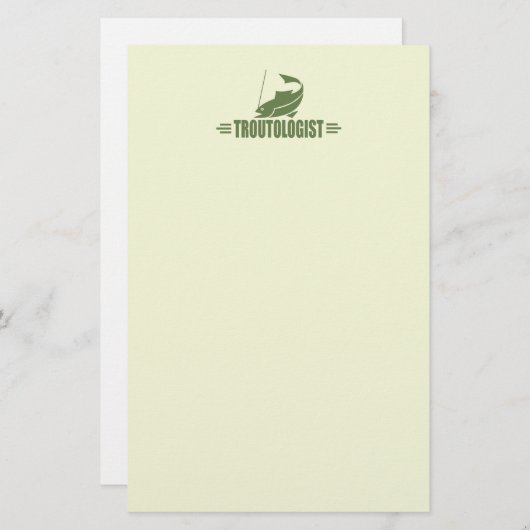 マスユーモアのある魚釣り 便箋 (正面/裏面)