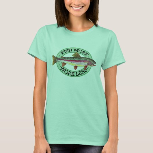 マスユーモアのある魚釣り Tシャツ (正面)