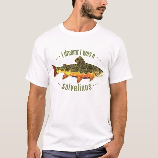 マスユーモアのある魚釣り Tシャツ (正面)