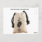 マスリンバッグ、コットンメーリングバッグ、ファーバーバッグ ポストカード (裏面)