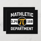 マスレティック部Pi日算数ヴィンテージ ポストカード (正面/裏面)