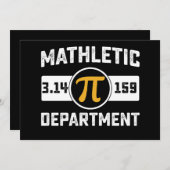 マスレティック部Pi日算数ヴィンテージ 招待状 (正面/裏面)