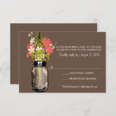 マスンジャーとワイルドフラワーの受付カード 出欠カード (正面/裏面)