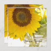 マスンジャーにひまわり 誕生日 招待状 (正面/裏面)