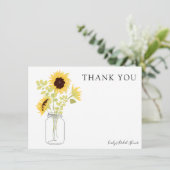 マスンジャーに入ったひまわり 感謝の気持ちを込めて 招待状 (スタンド正面)