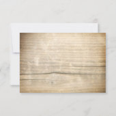 マスンジャー付きひまわり ヴィンテージ結婚式の出欠確認カード 出欠カード (裏面)