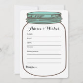 マスンジャー2個  ブライダルシャワーゲーム 財布 | ウィッシュ 招待状 (裏面)
