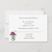 マスンジャー・オブ・フラワーズ ウェディング・レセプション 返信カード 招待状 (裏面)