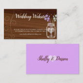 マスンジャー カントリー ウェディング 名刺 エンクロージャーカード (正面/裏面)