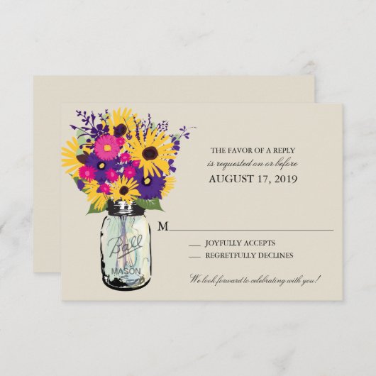 マスンジャー ダイジーとヒマワリ | 返信 (正面/裏面)