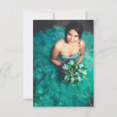 マスンジャー フラワー ブーケ キンセアニエラ フォト カード (裏面)