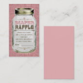 マスンジャー ベビーガール ピンク おむつくじ チケット エンクロージャーカード (正面/裏面)